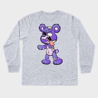 Zombie Teddy Bear Kids Long Sleeve T-Shirt